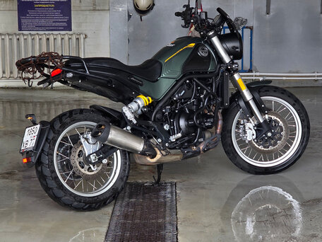 2024 Benelli Leoncino 500 Trail, зелёный, 400000 рублей, вид 4