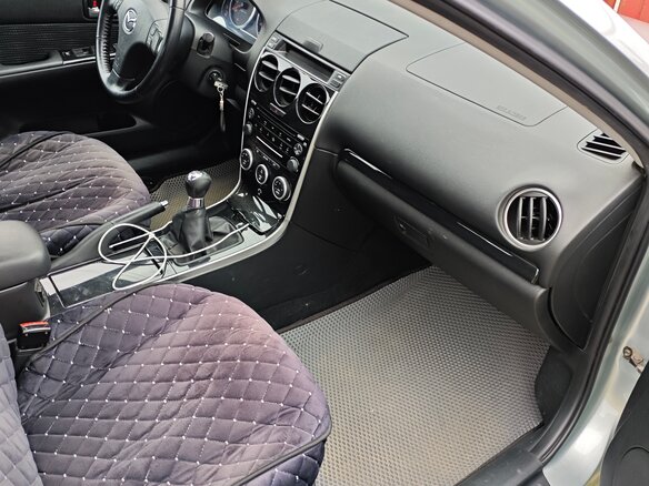 2007 Mazda 6 I (GG) Рестайлинг, серебристый, 730000 рублей - вид 7