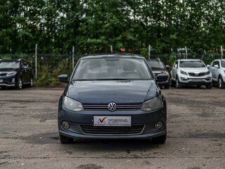 2013 Volkswagen Polo V, синий, 485000 рублей, вид 3