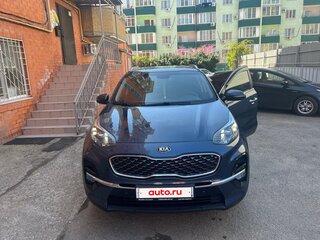 2018 Kia Sportage IV Рестайлинг, синий, 1800000 рублей, вид 2