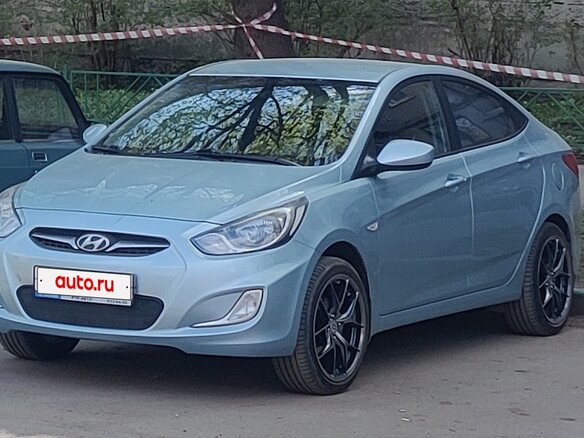 2012 Hyundai Solaris I, голубой, 610000 рублей