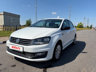 2017 Volkswagen Polo V Рестайлинг, белый, 1160000 рублей, вид 1