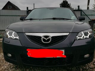 2008 Mazda 3 I (BK) Рестайлинг, чёрный, 470000 рублей, вид 2