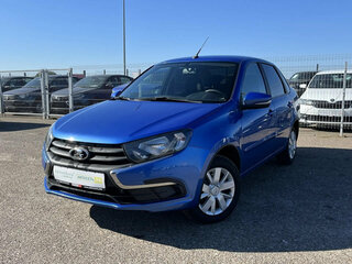 2018 Lada (ВАЗ) Granta I Рестайлинг, синий, 845000 рублей, вид 3