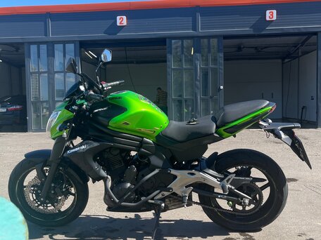 2013 Kawasaki ER-6N, зелёный, 550000 рублей, вид 2