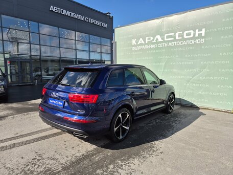2019 Audi Q7 II (4M), синий, 3980000 рублей, вид 2