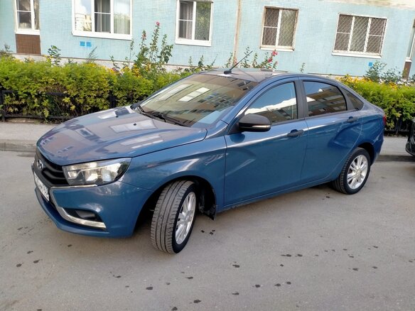 2019 Lada (ВАЗ) Vesta I, синий, 775000 рублей