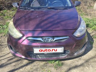 2012 Hyundai Solaris I, фиолетовый, 450000 рублей, вид 1