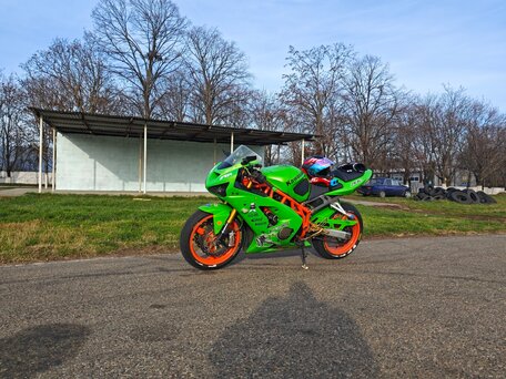 2003 Kawasaki ZX-6 Ninja, зелёный, 500000 рублей, вид 2