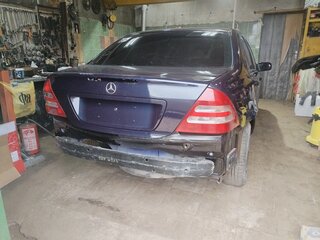 2002 Mercedes-Benz C-Класс 180 II (W203), синий, 600000 рублей, вид 3