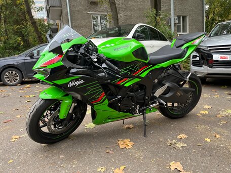 2024 Kawasaki ZX-6R Ninja, зелёный, 1350000 рублей, вид 5
