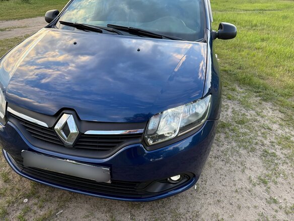 2014 Renault Logan II, синий - вид 2