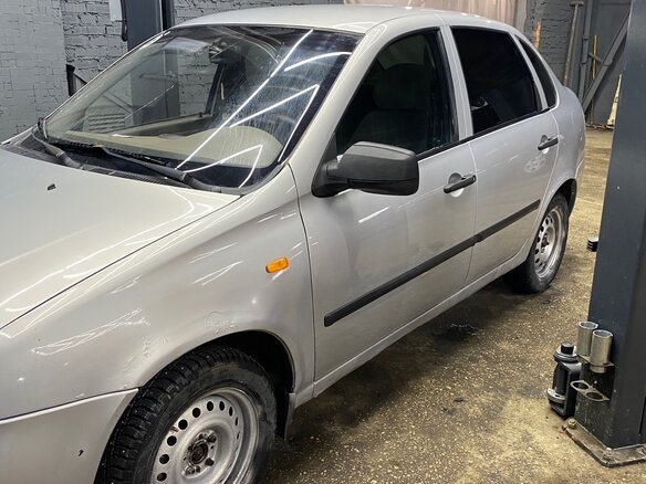 2008 Lada (ВАЗ) Kalina I, серебристый, 165000 рублей - вид 10