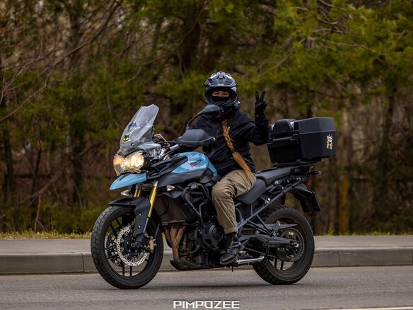 2013 Triumph Tiger 800, голубой, 610000 рублей - вид 18
