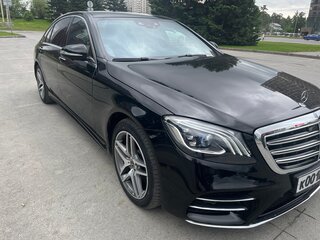 2020 Mercedes-Benz S-Класс 450 Long VI (W222, C217) Рестайлинг, чёрный, 5500000 рублей, вид 2