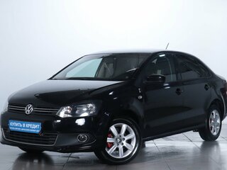 2013 Volkswagen Polo V, чёрный, 859000 рублей, вид 3