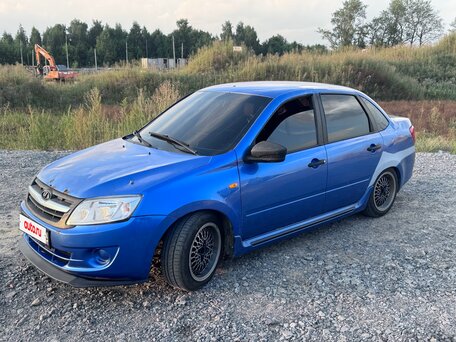 2017 Lada (ВАЗ) Granta I, синий, 330000 рублей, вид 1