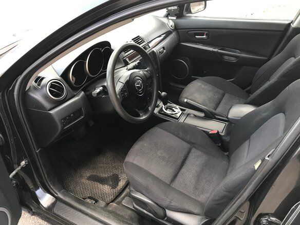 2006 Mazda 3 I (BK) Рестайлинг, чёрный, 430000 рублей - вид 3
