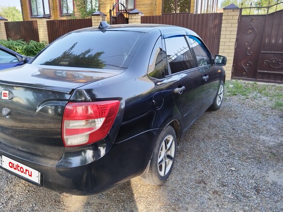 2012 Lada (ВАЗ) Granta I, чёрный - вид 2