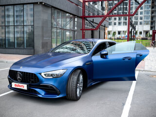 2020 Mercedes-Benz AMG GT 4-Door Coupe 43 I, синий, 7700000 рублей, вид 3