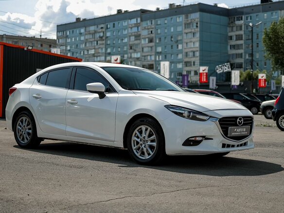 2016 Mazda 3 III (BM) Рестайлинг, белый - вид 2