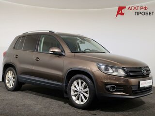 2014 Volkswagen Tiguan I Рестайлинг, коричневый, 1245000 рублей, вид 3