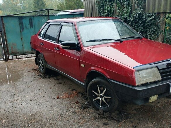 2002 Lada (ВАЗ) 21099, красный, 160000 рублей - вид 3