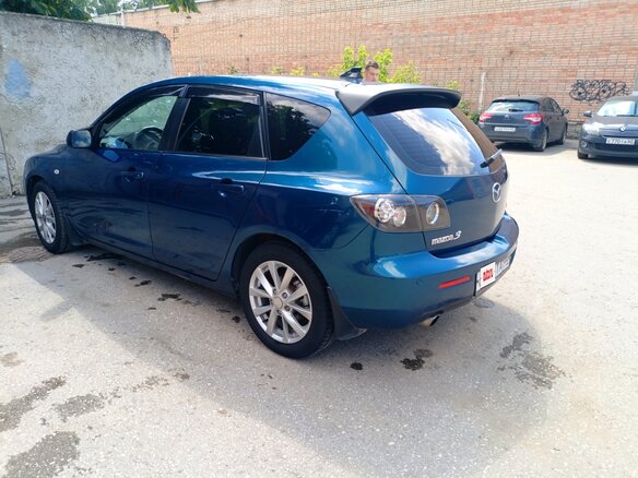 2007 Mazda 3 I (BK) Рестайлинг, синий, 490000 рублей - вид 8