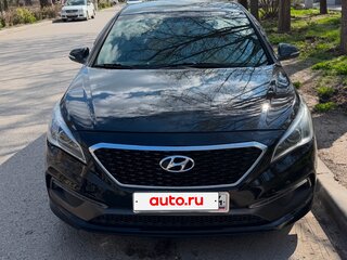 2017 Hyundai Sonata VII (LF) Рестайлинг, чёрный, 2400000 рублей, вид 2