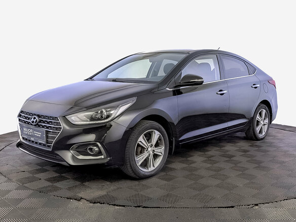 2017 Hyundai Solaris II, чёрный