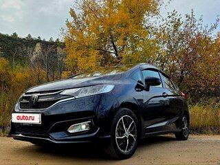 2017 Honda Fit III Рестайлинг, синий, 1230000 рублей, вид 1