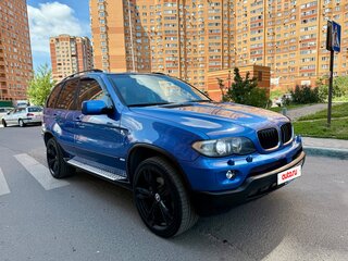 2003 BMW X5 3.0i I (E53) Рестайлинг, синий, 860000 рублей, вид 2