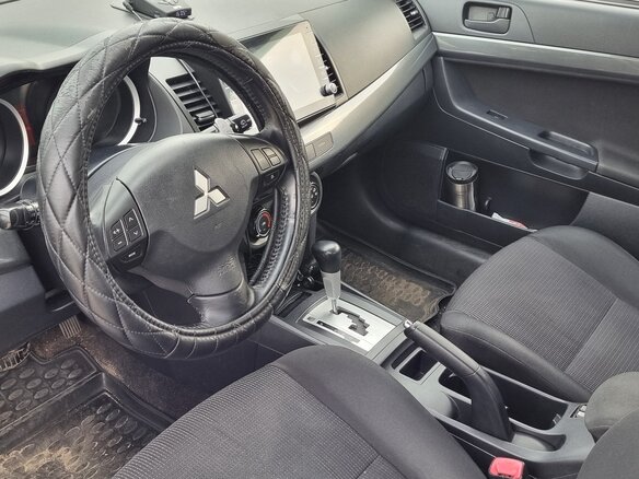 2008 Mitsubishi Lancer X, голубой, 650000 рублей - вид 4