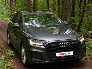 2021 Audi Q7 45 TDI II (4M) Рестайлинг, серый, 6400000 рублей, вид 2