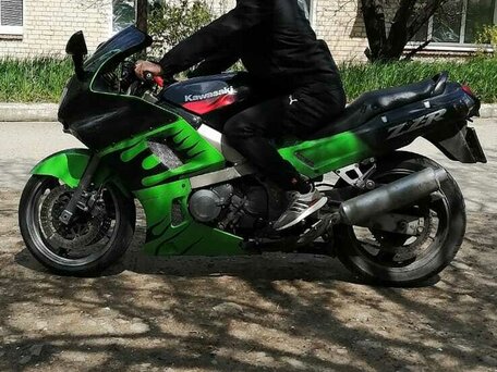 1993 Kawasaki ZZR 400, зелёный, 220000 рублей, вид 2