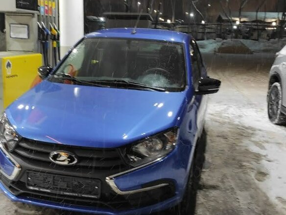 2022 Lada (ВАЗ) Granta I Рестайлинг, голубой, 1200000 рублей - вид 1