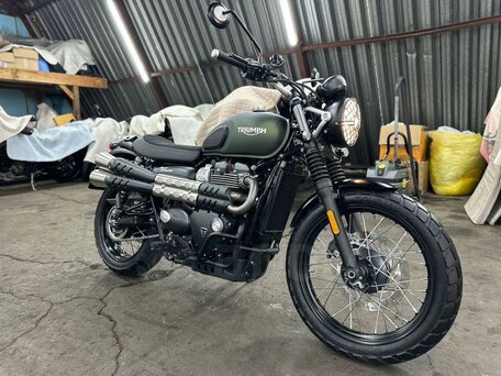 2017 Triumph Scrambler, зелёный, 1050000 рублей, вид 1