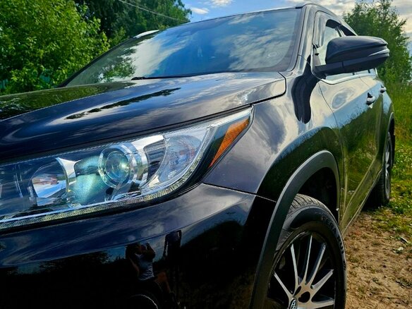 2018 Toyota Highlander III (XU50) Рестайлинг, чёрный, 3700000 рублей - вид 11