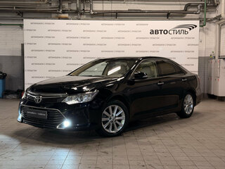 2015 Toyota Camry VII (XV50) Рестайлинг, чёрный, 1849000 рублей, вид 1