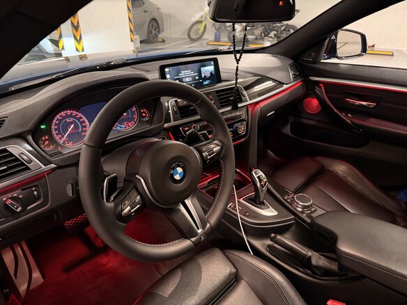 2017 BMW 4 серии Gran Coupe 430i xDrive F32/F33/F36 Рестайлинг, синий, 2580000 рублей - вид 8