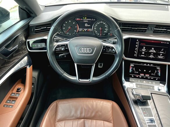 2019 Audi A7 55 TFSI II (4K), синий, 5190000 рублей - вид 17