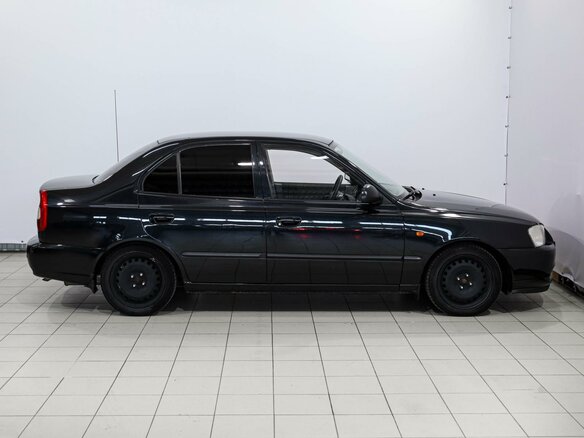 2008 Hyundai Accent ТагАЗ II, чёрный - вид 4