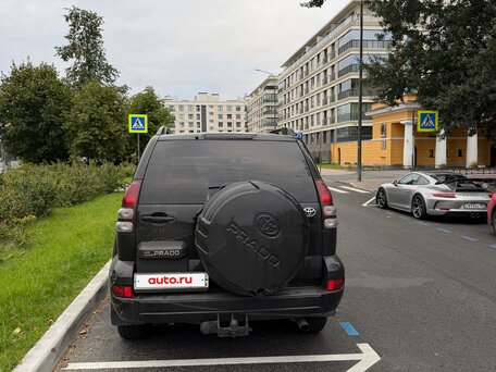 2005 Toyota Land Cruiser Prado 5-speed 120 Series, чёрный, 1600000 рублей, вид 3