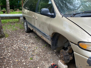 2000 Dodge Caravan III, жёлтый, 70000 рублей, вид 1