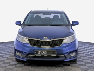 2016 Kia Rio III Рестайлинг, синий, 1080000 рублей, вид 2