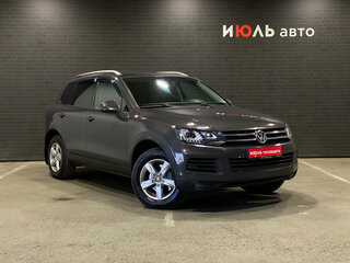 2012 Volkswagen Touareg II, чёрный, 1850000 рублей, вид 3