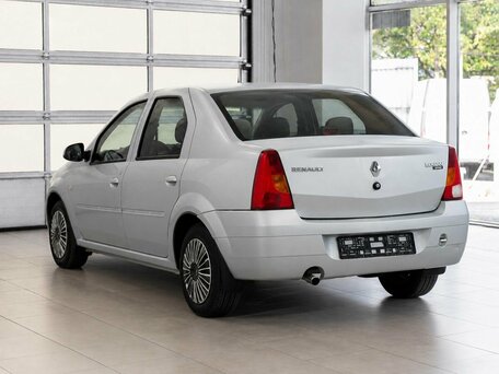 2007 Renault Logan I, серый, 350000 рублей, вид 4