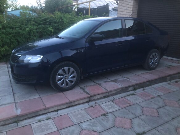 2015 Skoda Rapid I, синий, 735000 рублей - вид 1