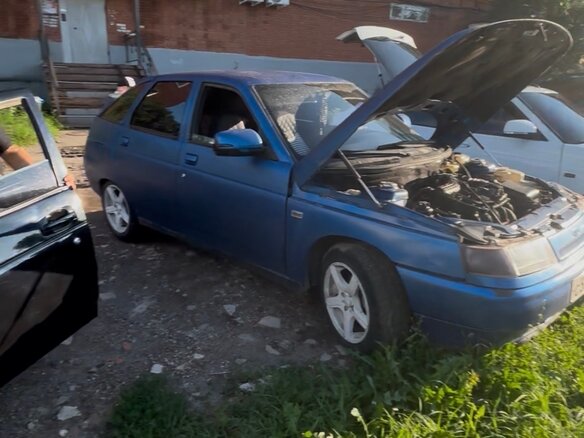 2007 Lada (ВАЗ) 2112, синий, 120000 рублей - вид 7