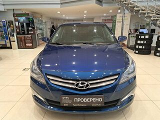 2016 Hyundai Solaris I Рестайлинг, синий, 1160000 рублей, вид 2